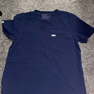 Figs FreeX One Pocket Top- Navy